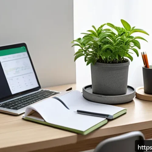 FRM 공부 중 슬럼프 극복법 - A focused study desk setup in a quiet, well-lit room featuring neatly organized FRM study materials ...